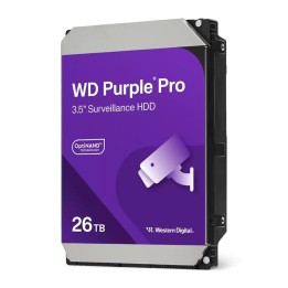 Disco duro interno hdd wd western digital purple pro wd260purp 26tb 3.5 pulgadas sata 7200rpm 512mb