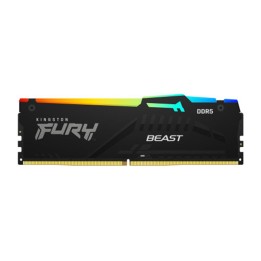 Memoria ram ddr5 32gb kingston - 5600mt - s - pc5 - 44800 - fury beast rgb - cl40 - negro