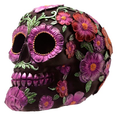 Figura Calavera Dia de los Muertos Floral surtido