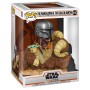 Figura POP Star Wars The Mandalorian Mando on Bantha with Child in Bag