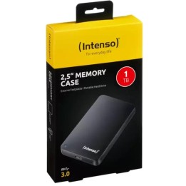 Disco duro externo hdd intenso 1tb 2.5 pulgadas usb 3.2 negro certified refurbished
