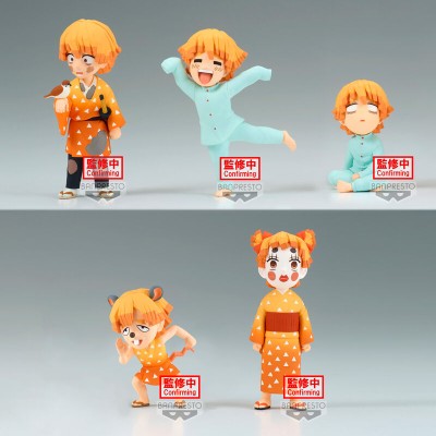 Pack 12 Figuras Zenitsu Agatsuma World Collectable Demon Slayer Kimetsu No Yaiba 7cm