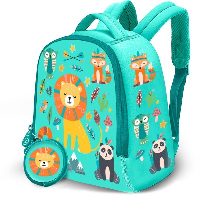 Mochila + monedero Animales neopreno 25cm