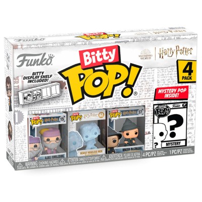 Blister 4 figuras Bitty POP Harry Potter Dumbledore