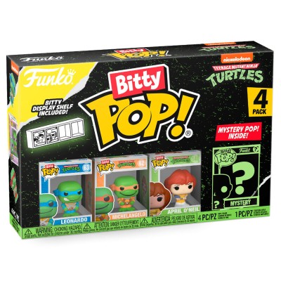 Blister 4 figuras Bitty POP Tortugas Ninja Leonardo