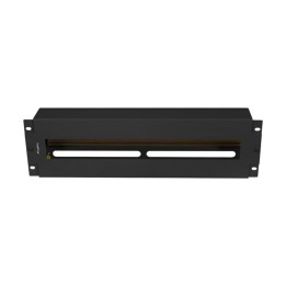 Panel lanberg de distribucion de tension 19'' 3u con rail din ts - 35 negro