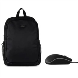Mochila nilox basic para portatil 15.6 pulgadas negra + raton usb