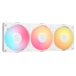 Ventilador caja corsair icue link rx360 ii unified frame rgb 3x 120mm blanco