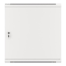 Armario lanberg mural 19 pulgadas 12u - 600x450 para automontaje con puerta metalica gris