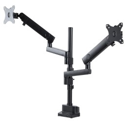Soporte mesa startech vesa hasta 32 pulgadas 100x100 brazo doble max 8kg - brazo