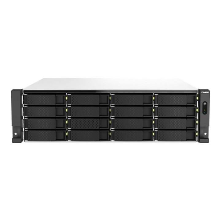 Servidor nas qnap ts - h2287xu - rp - e2378 - 64g 22 bahias 3u rack 64gb