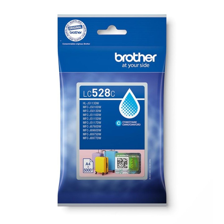 Cartucho tinta brother lc528c azul