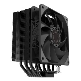 Ventilador disipador cpu gaming coolbox negro 6 heatpipes h6 black 240w tdp intel - amd