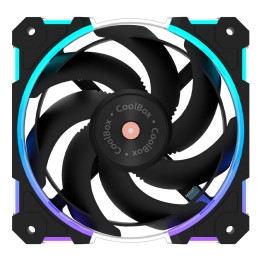 Ventilador caja coolbox 120 mm x12 ring argb