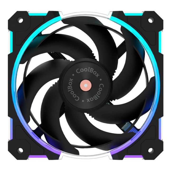 Ventilador caja coolbox 120 mm x12 ring argb