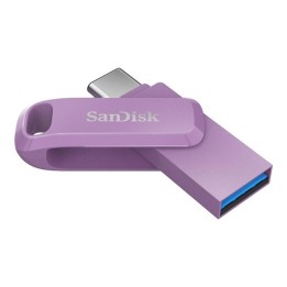 Memoria usb tipo a - usb tipo c sandisk 128gb ultra dual drive go lavanda
