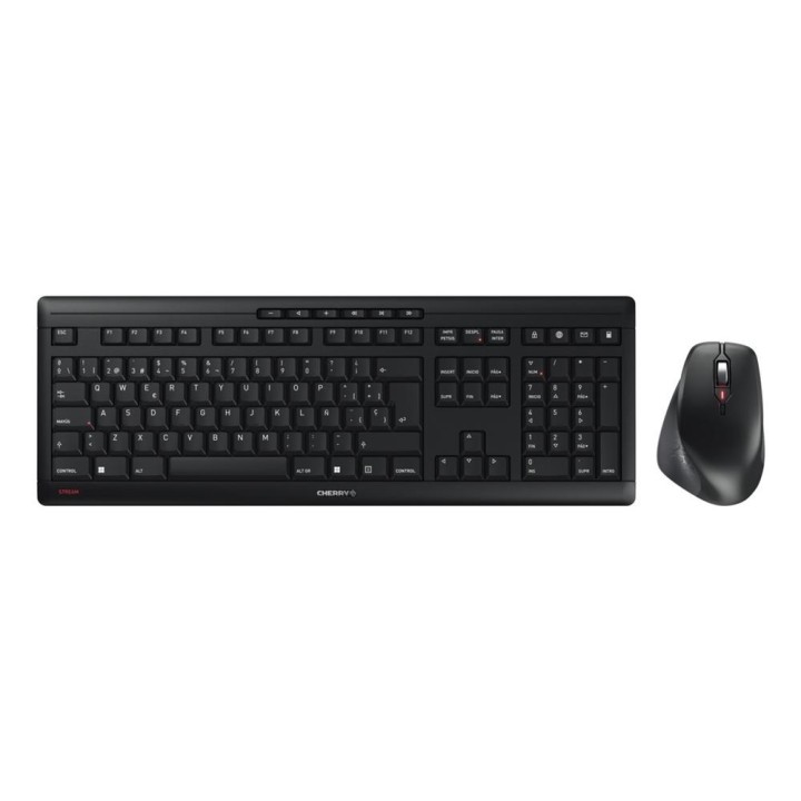 Teclado + raton cherry stream desktop comfort inalambrico negro