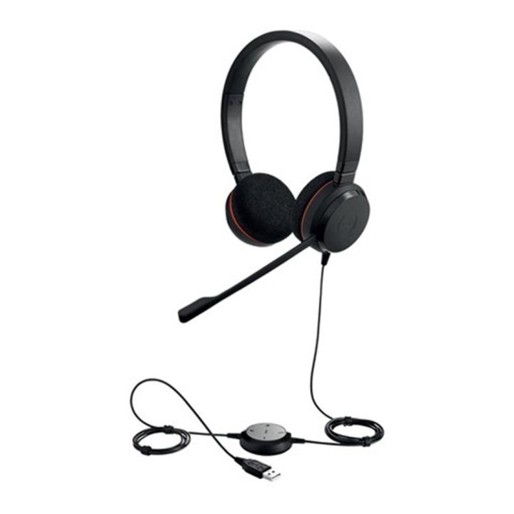 Auriculares jabra evolve 20 ms stereo negro