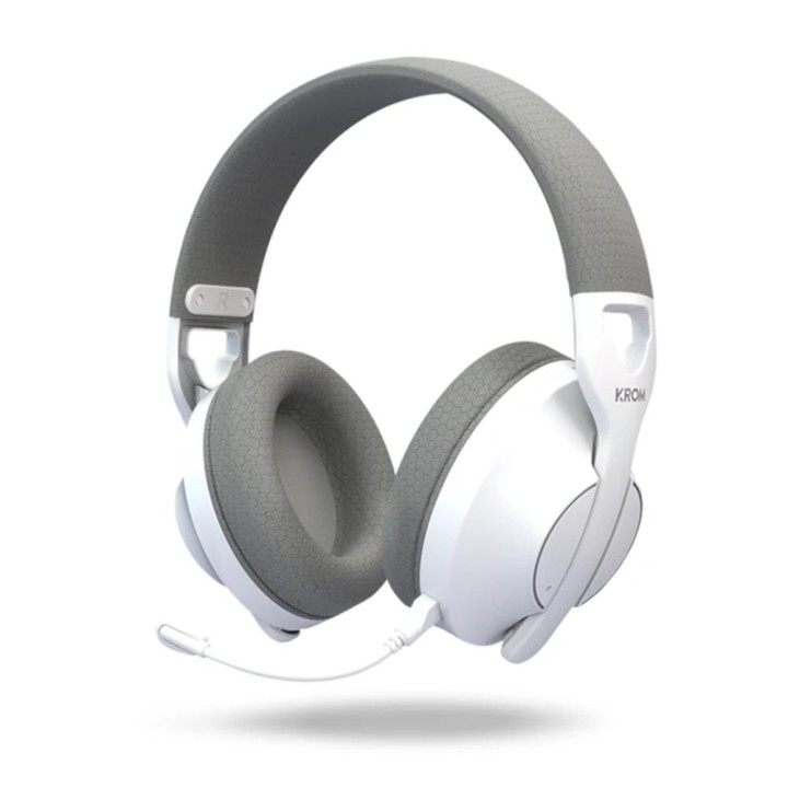 Auriculares gaming krom phase inalambrico blanco