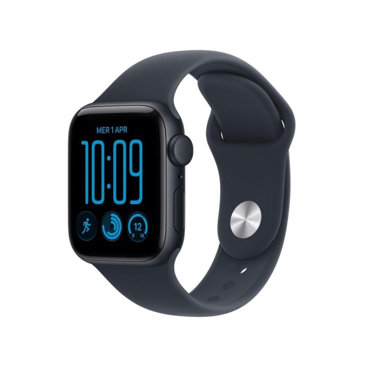 Smartwatch apple watch se 3 gps 40mm midnight aluminium case with navy blue sport band s - m