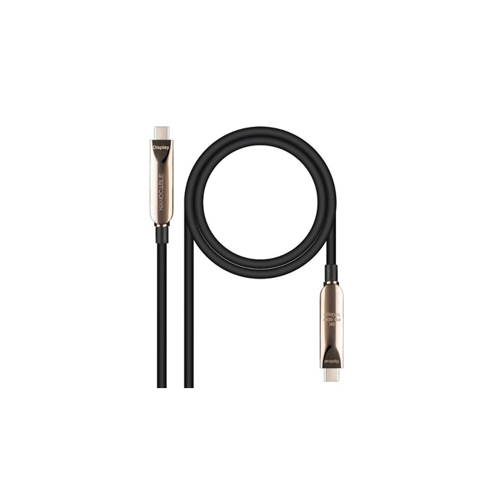 Cable nanocable usb3.2 gen2x1 aoc 60w 8k 5m fibra optica unidireccional