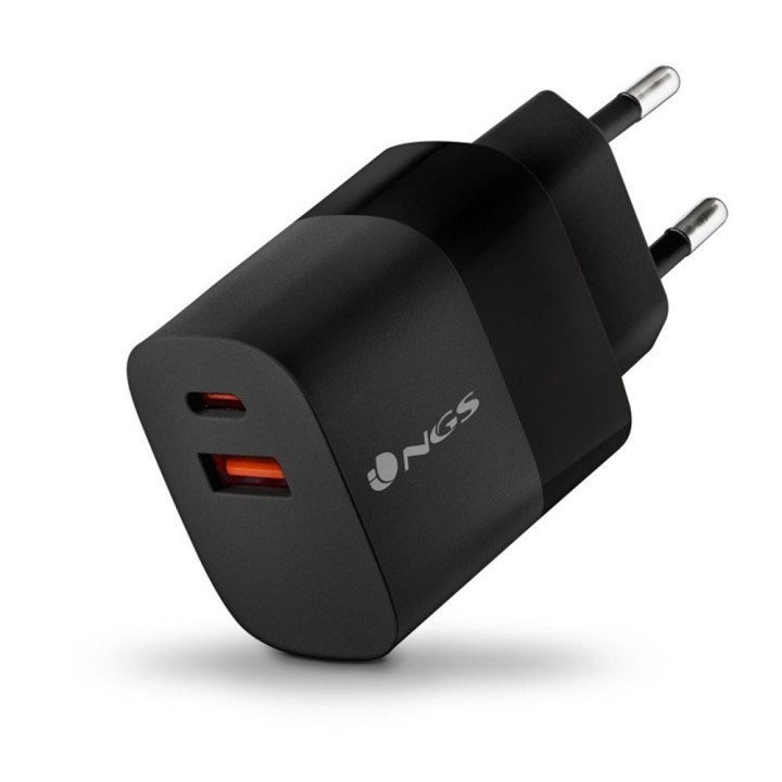 Cargador de pared ngs bud45w 45w 1x usb tipo a 1x usb tipo c