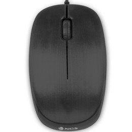 Raton con cable ngs flame - optico - 1000dpi - 2 botones + scroll - ergonomico - usb - negro