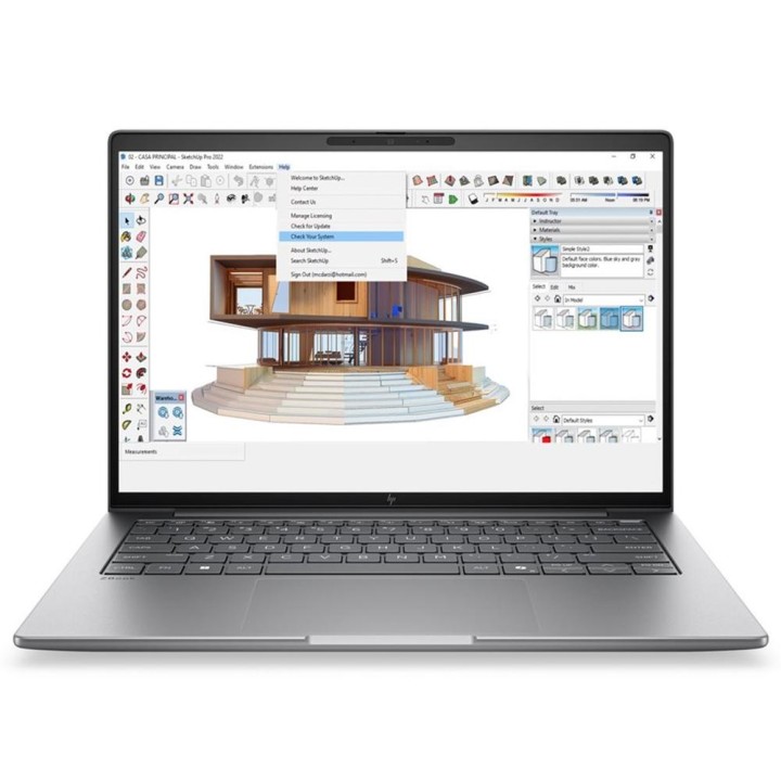 Portatil hp zbook 8 g2a mobile workstation copilot+ pc rai7p - 450 - 32gb - ssd 1tb - 14 pulgadas fhd+ - w11p
