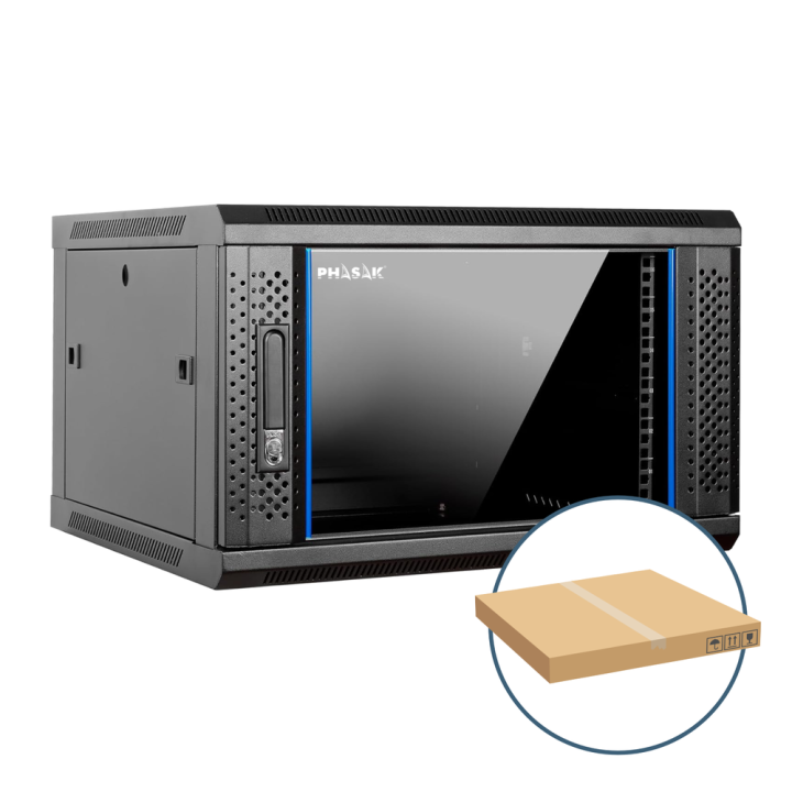 Armario rack mural 19 pulgadas phasak pro