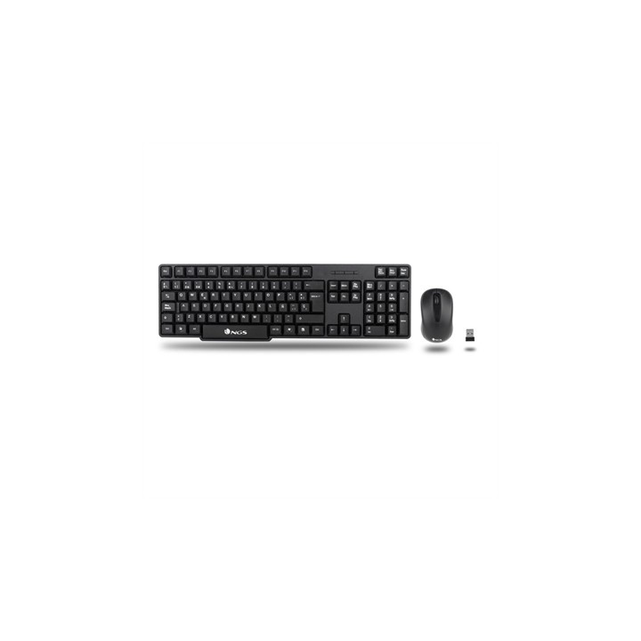 Kit teclado + mouse raton ngs euphoria kit wireless inalambrico