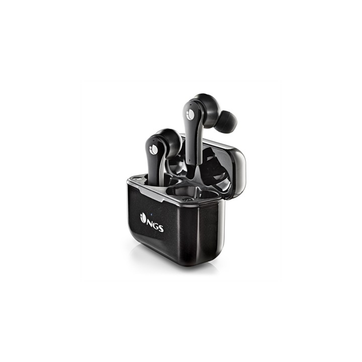 Auriculares inalambricos ngs artica bloom black bluetooth 5.1 + estuche de carga