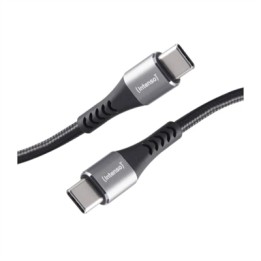 Cable usb tipo c intenso 1x 0.5m - 2x 1m - 1x 2m - macho - macho - negro 60w