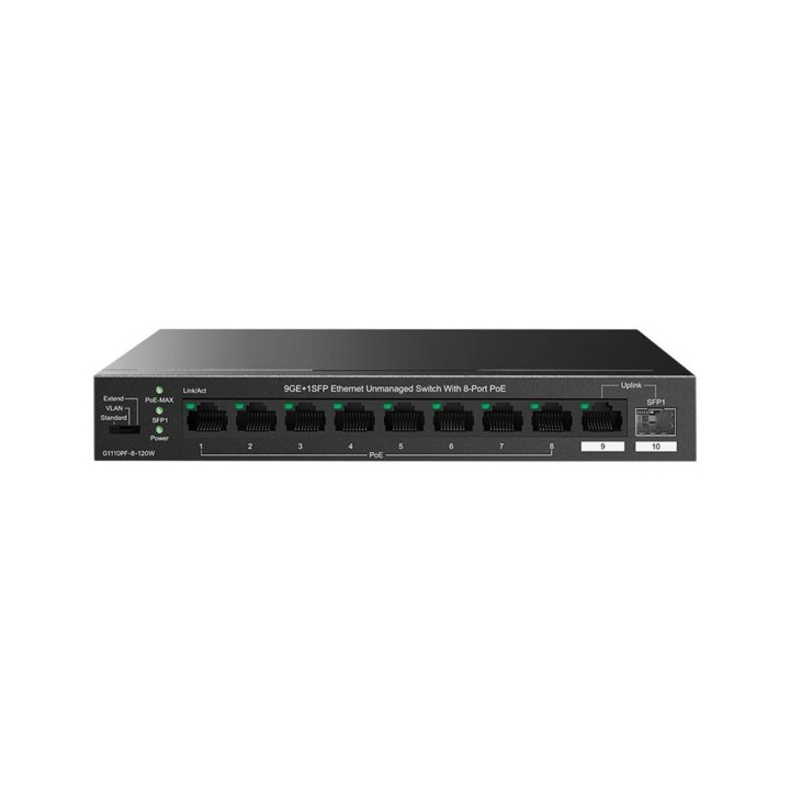 Switch ip com g1110pf 8 120w 10 puertos