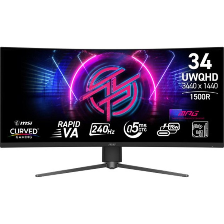 Monitor curvo gaming msi mpg 346cqrf x24 34 pulgadas uwqhd 240hz