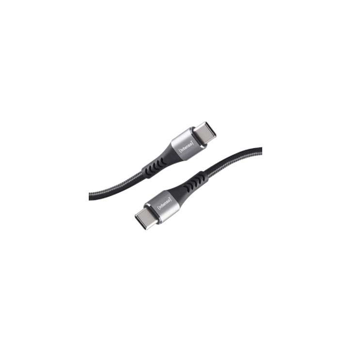 Cable usb tipo c intenso 2m - macho - macho - negro 100w