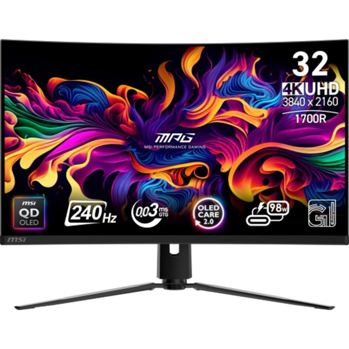 Monitor curvo gaming msi mpg 321curx 31.5 pulgadas 4k uhd 240hz