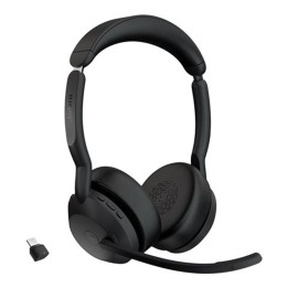 Auriculares jabra evolve2 55 ms stereo inalambrico negro