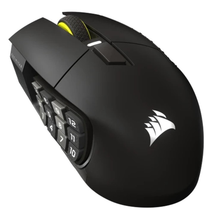 Raton inalambrico gaming corsair scimitar elite negro