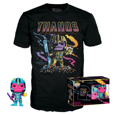 Set figura POP & Tee Marvel Infinity Saga Thanos Exclusive