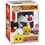 Set figura POP & Tee Looney Tunes Sylvestre and Tweety Flocked Exclusive