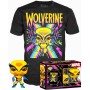 Set figura POP & Tee Marvel Wolverine Black Light