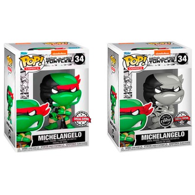 Figura POP Tortugas Ninja Michelangelo Exclusive 5 + 1 Chase