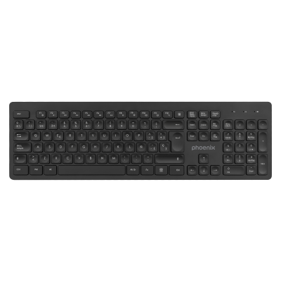 Teclado inalambrico qwerty phoenix k200 negro