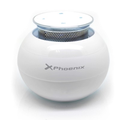 Altavoz portatil phoenix ufoboom tactil blanco