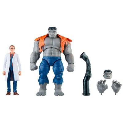 Figuras Gray Hulk & Dr. Bruce Banner Beyond Earths Mightiest Los Vengadores Avengers Marvel 15cm