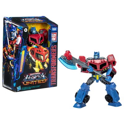 Figura Optimus Prime Animated Universe Voyager Class Legacy United Transformers 17,5cm