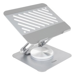 Soporte mesa tooq 360º para dispositivo 13 pulgadas plata