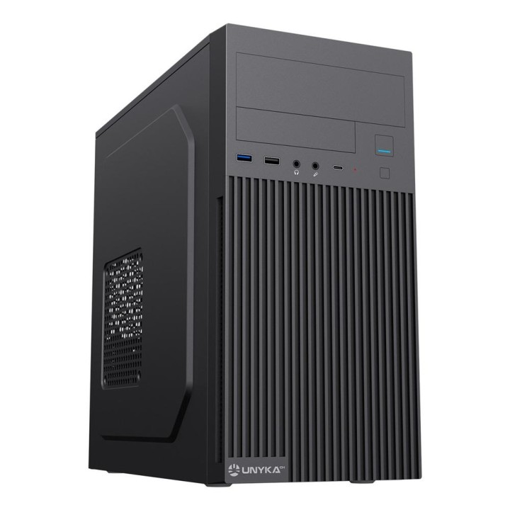 Caja ordenador semitorre unykach c260 matx negra 500w