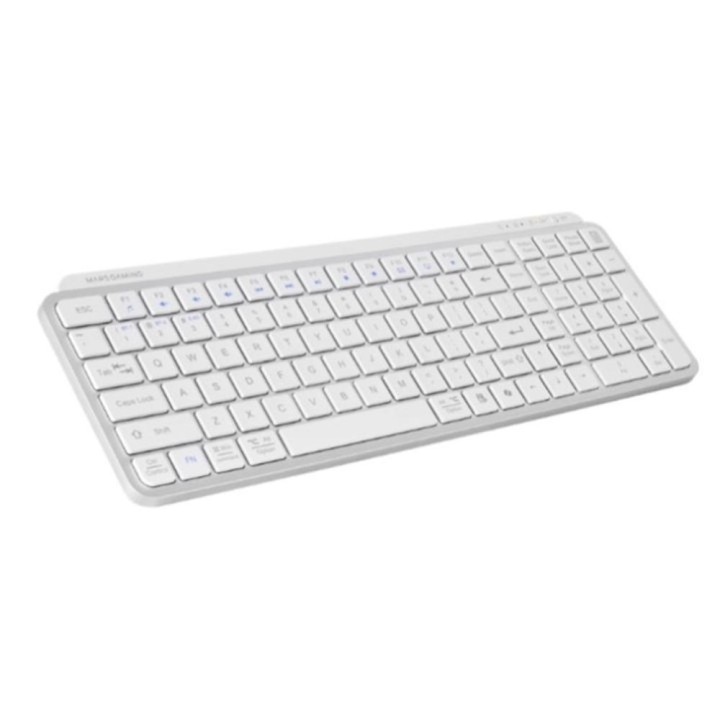 Teclado mars gaming mksilenkeyswes inalambrico blanco