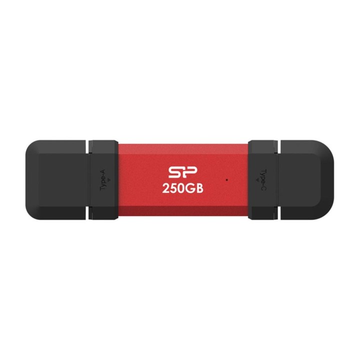 Memoria usb tipo a - usb tipo c silicon power ds72 250gb rojo